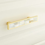 Signature Hardware Kumano 4 Inch Center to Center Bar Cabinet Pull Polished Brass